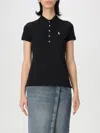 Polo Ralph Lauren Julie Cotton Polo Shirt In Black