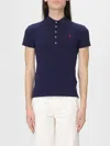 Polo Ralph Lauren Slim Fit Polo With Embroidered Log In Blue