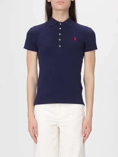POLO RALPH LAUREN POLO SHIRT POLO RALPH LAUREN WOMAN COLOR BLUE,H26546009