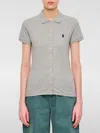 Polo Ralph Lauren Polo Shirt  Woman Color Grey In Grau