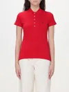 Polo Ralph Lauren 'julie' Red Polo Shirt With Classic Collar And Pony Embroidery On The Front In Red