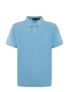 Polo Ralph Lauren Sskcslim1 Short Sleeve Knit Clothing In Turquoise
