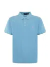 Polo Ralph Lauren Sskcslim1 Short Sleeve Knit Clothing In Turquoise