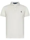 Polo Ralph Lauren Cotton Mesh Slim Fit Polo Shirt In White