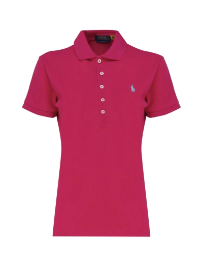 Polo Ralph Lauren Polo Shirt With Embroidery In Fuchsia
