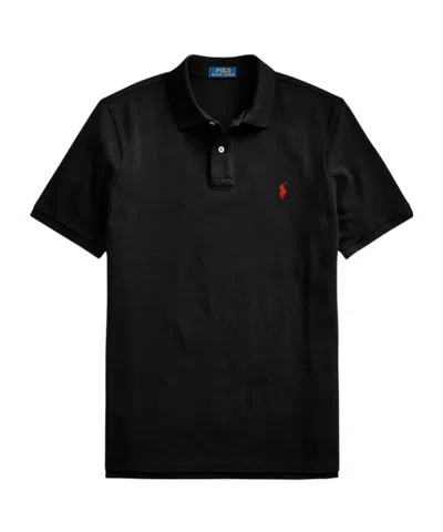 Polo Ralph Lauren Embroidered-logo Polo Shirt In Black