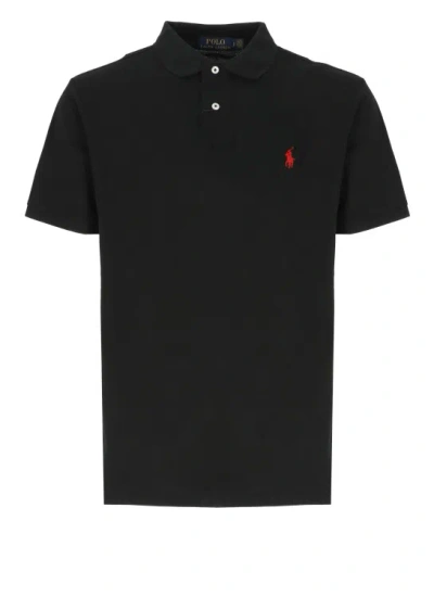 Polo Ralph Lauren Polo Shirt With Pony In Black