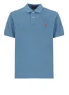 Polo Ralph Lauren Polo Pony-embroidered Polo Shirt In Blue