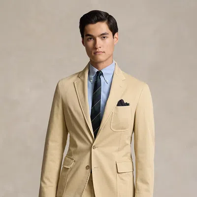 Polo Ralph Lauren Polo Unconstructed Chino Suit Jacket In Tan