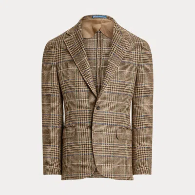 Polo Ralph Lauren Polo Soft Tailored Glen Plaid Sport Coat In Brown