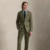 Polo Ralph Lauren Polo Soft Tailored Herringbone Suit In Olive