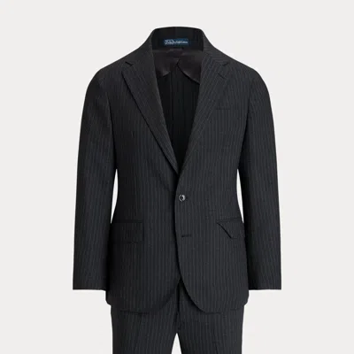 Polo Ralph Lauren Polo Soft Tailored Pinstripe Wool Suit In Black