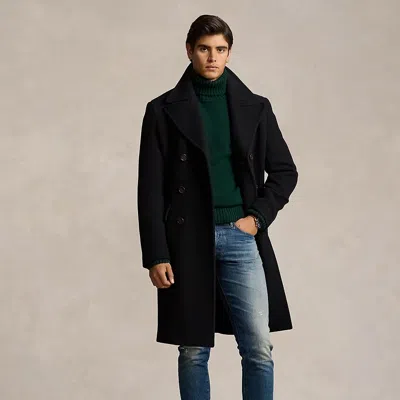 Polo Ralph Lauren Polo Soft Wool-blend Car Coat In Black
