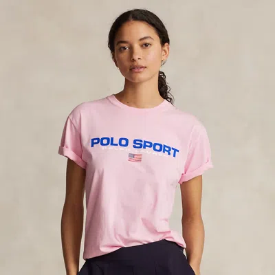 Polo Ralph Lauren Polo Sport Cotton Jersey T-shirt In Pink