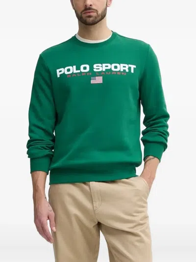 Polo Ralph Lauren Polo Sport Crew Neck Sweatshirt In Green