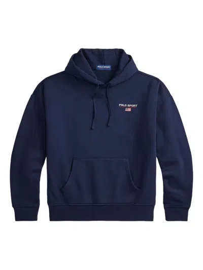 Polo Ralph Lauren Polo Sport Hoodie Mit Kordelzug In Blue