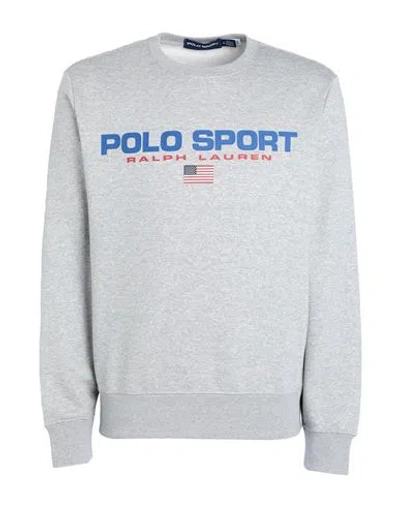 Polo Ralph Lauren Polo Sport Ralph Lauren Polo Sport Fleece Sweatshirt Man Sweatshirt Light Grey Size L Cotton, Recycl