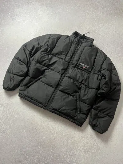 Pre-owned Polo Ralph Lauren Polo Sport Jeans Company Puffer Jacket Ralph Laurent In Black