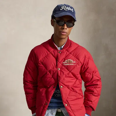 Polo Ralph Lauren Polo Sportsman Down Jacket In Sweet Tomato In Red
