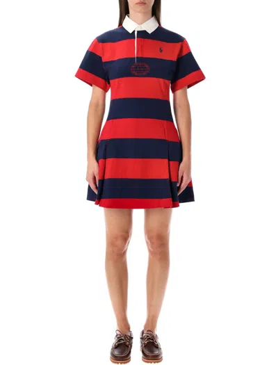 POLO RALPH LAUREN POLO RALPH LAUREN POLO STRIPED MINI DRESS