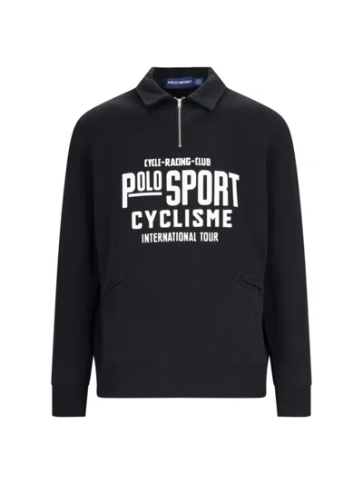 POLO RALPH LAUREN POLO SWEATSHIRT - BLACK