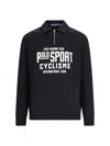 Polo Ralph Lauren Knitwear With Ribbed Cuffs And Embroidered Patch In Black