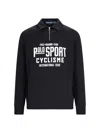 Polo Ralph Lauren Knitwear With Ribbed Cuffs And Embroidered Patch In Black  