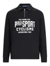 Polo Ralph Lauren Knitwear With Ribbed Cuffs And Embroidered Patch In Black
