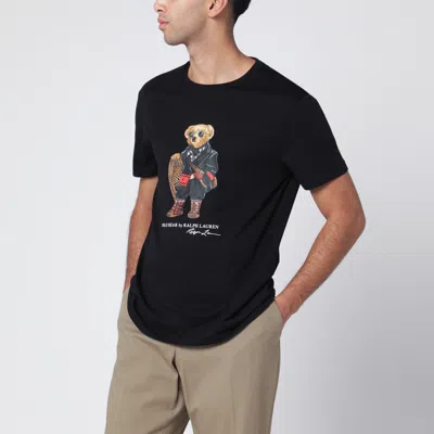 Polo Ralph Lauren Black Polo Bear Classic Slim Fit T Shirt