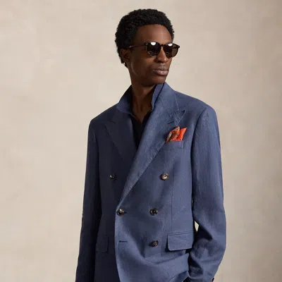 Polo Ralph Lauren Polo Tailored Fit Linen Suit Jacket In Classic Blue