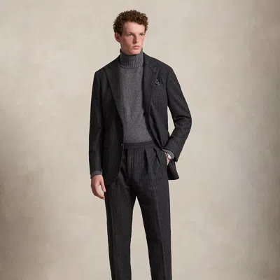 Polo Ralph Lauren Polo Tailored Fit Pinstripe Suit In Charcoal In Black