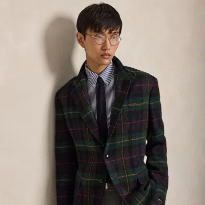 Polo Ralph Lauren Polo Tailored Fit Plaid Tweed Sport Coat In Purple