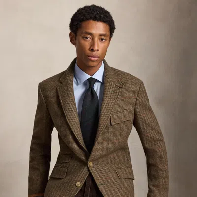 Polo Ralph Lauren Polo Tailored Fit Plaid Tweed Sport Coat In Sage/tan