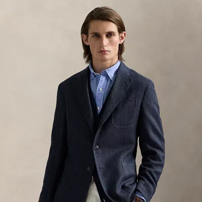 Polo Ralph Lauren Polo Tailored Herringbone Sport Coat In Dark Navy/navy