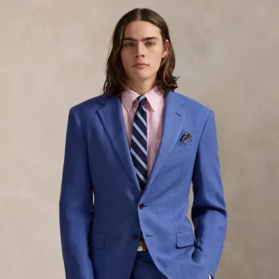 Polo Ralph Lauren Polo Tailored Linen Suit Jacket In Old Royal
