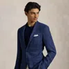 Polo Ralph Lauren Polo Tailored Windowpane Sport Coat In Navy/ Grey