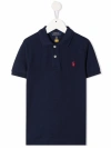 Polo Ralph Lauren Embroidered-logo Polo Shirt In Blue