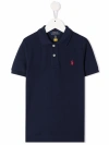 Polo Ralph Lauren Embroidered-logo Polo Shirt In Refined Blue