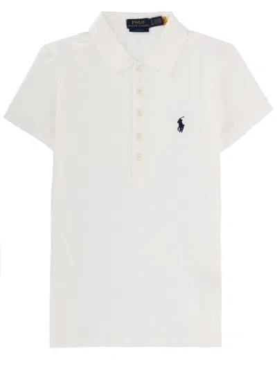 Polo Ralph Lauren Julie Cotton Polo Shirt In White