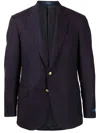 Polo Ralph Lauren Single-breasted Wool Blazer In Purple