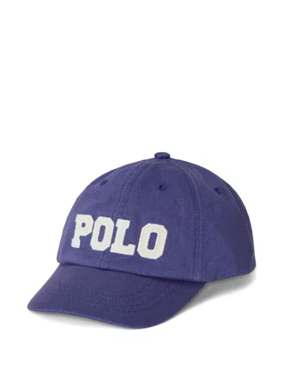 Polo Ralph Lauren Kids' Polo-embroidered Cotton Baseball Cap In Purple