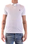 Polo Ralph Lauren Logo Embroidered Polo T-shirt In White