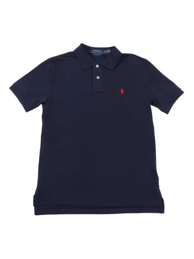 Polo Ralph Lauren Jr Custom Fit-tops-knit In Blue