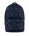Polo Ralph Lauren Ralph Lauren Kids Allover Logo Printed Backpack In Newport Navy