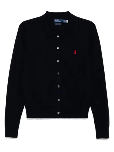 Polo Ralph Lauren Poly Pony Cardigan In Black