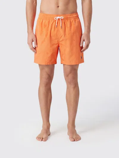 Polo Ralph Lauren Polyamide Swimsuit In Orange