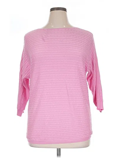Pre-owned Polo Ralph Lauren Poncho In Pink