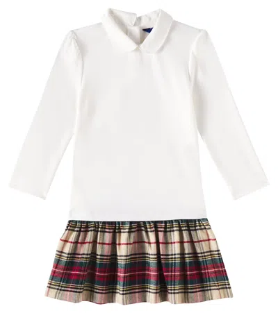 POLO RALPH LAUREN PONTE AND PLAID SKIRT