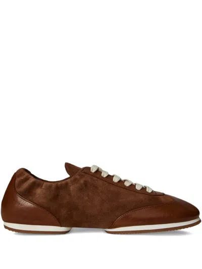 Polo Ralph Lauren Pony Ballerina Debossed-logo Lace-up Sneakers