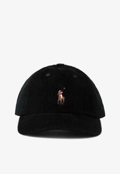 Polo Ralph Lauren Pony Baseball Cap In Black